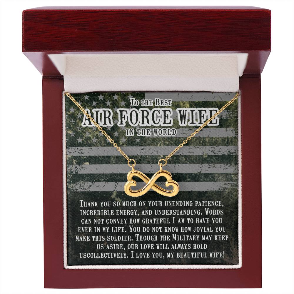 To My Air Force Wife Endless Love Necklace from Husband