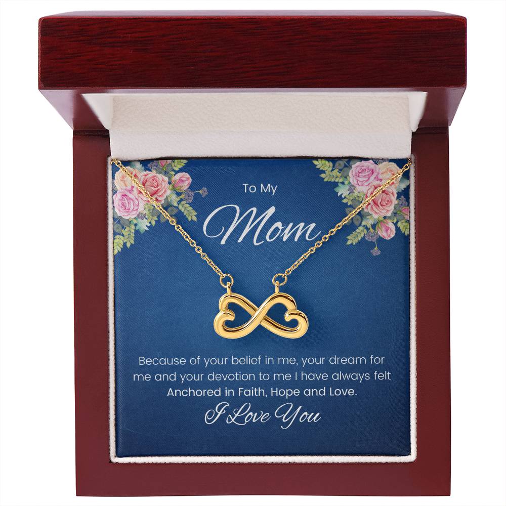 To My Mom - Endless Love Necklace - Mom Gift from Son/Daughter