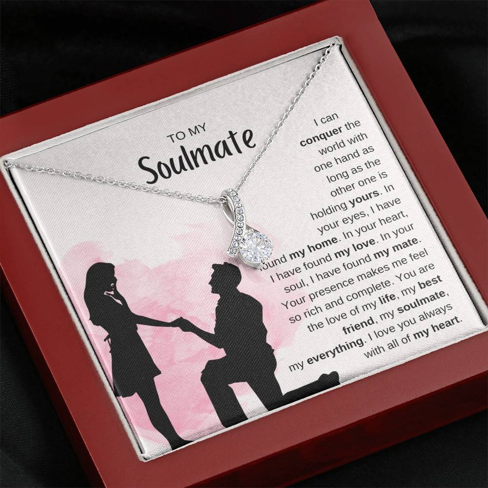 To My Soulmate Necklace - Soulmate Jewelry for Valentine’s Day & Gifts for Her - Alluring Beauty Necklace