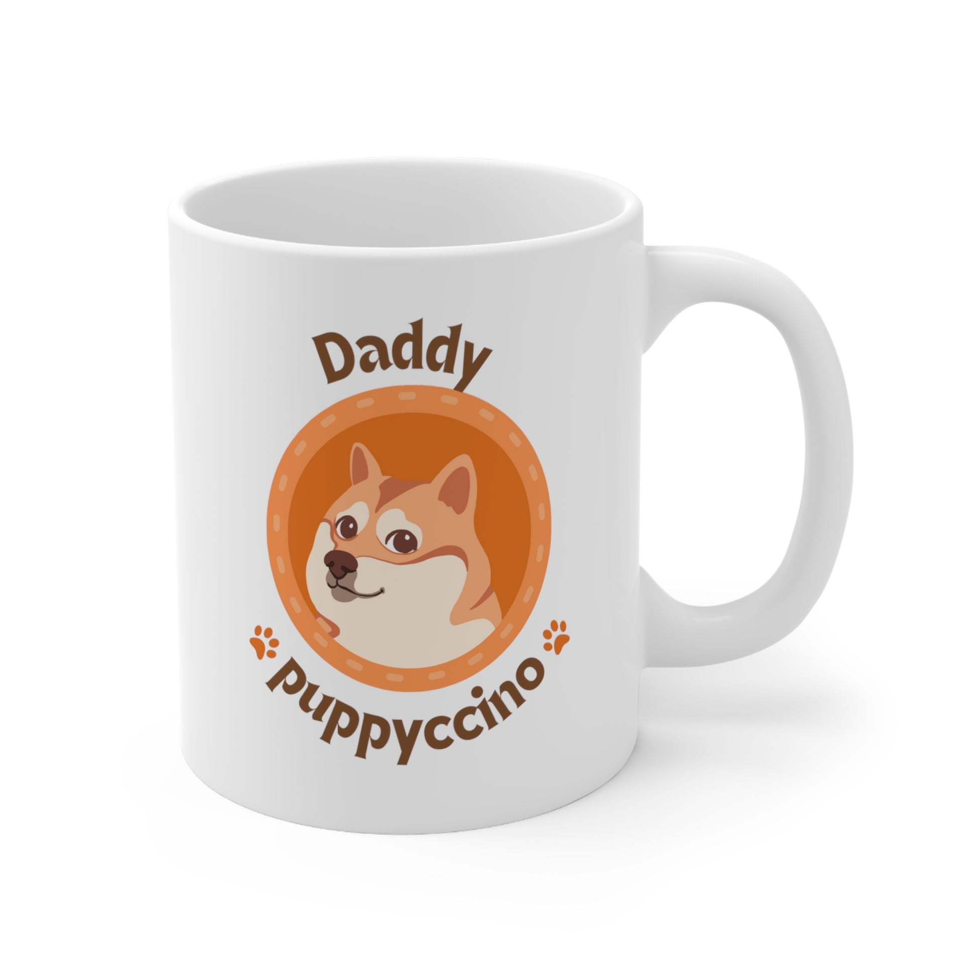 Daddy Puppyccino Ceramic Mug for Dog Lover