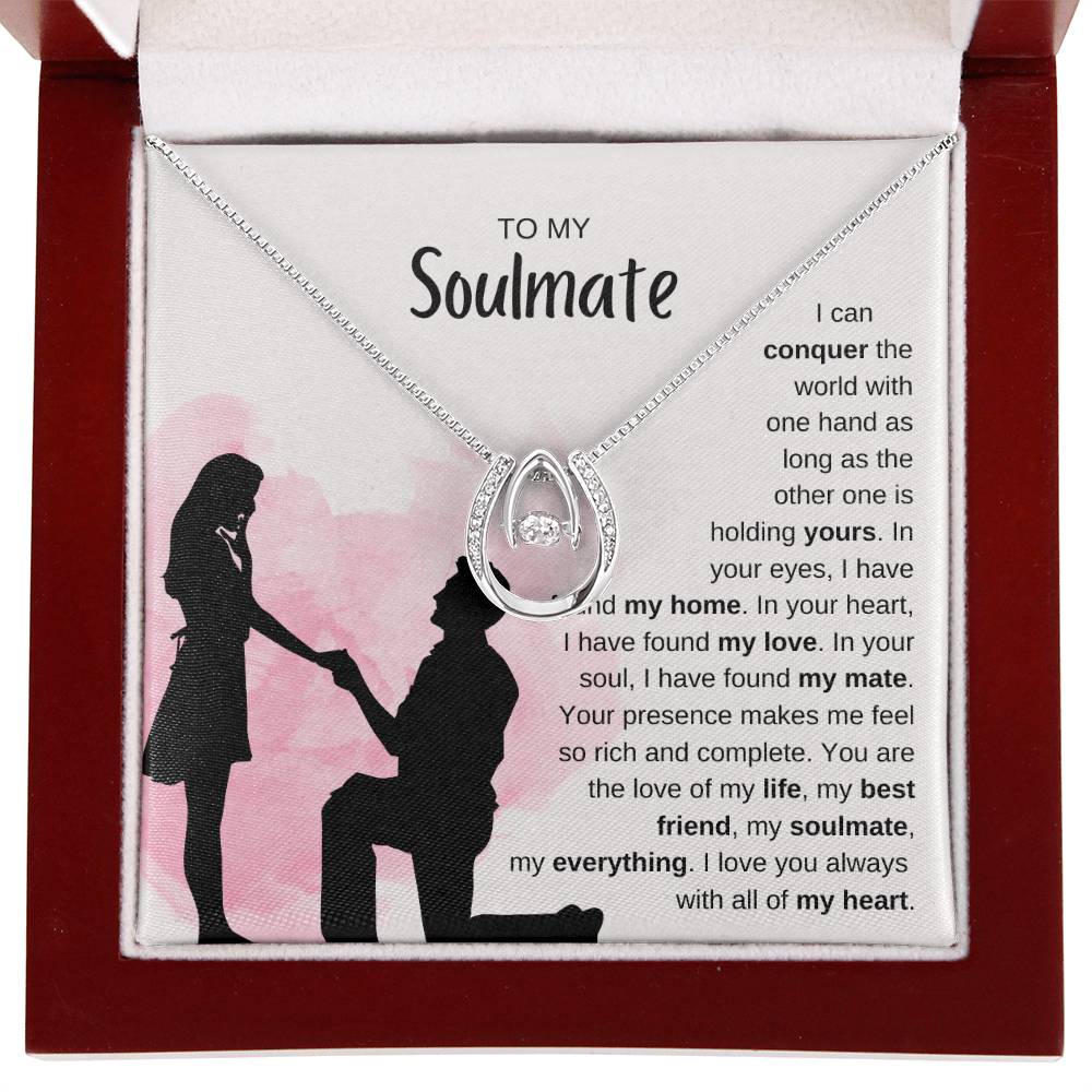 To My Soulmate Necklace - Soulmate Jewelry for Valentine’s Day & Gifts for Her - Lucky In Love Necklace