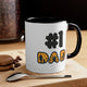 Best #1 Dad Accent Coffee Mug, 11oz