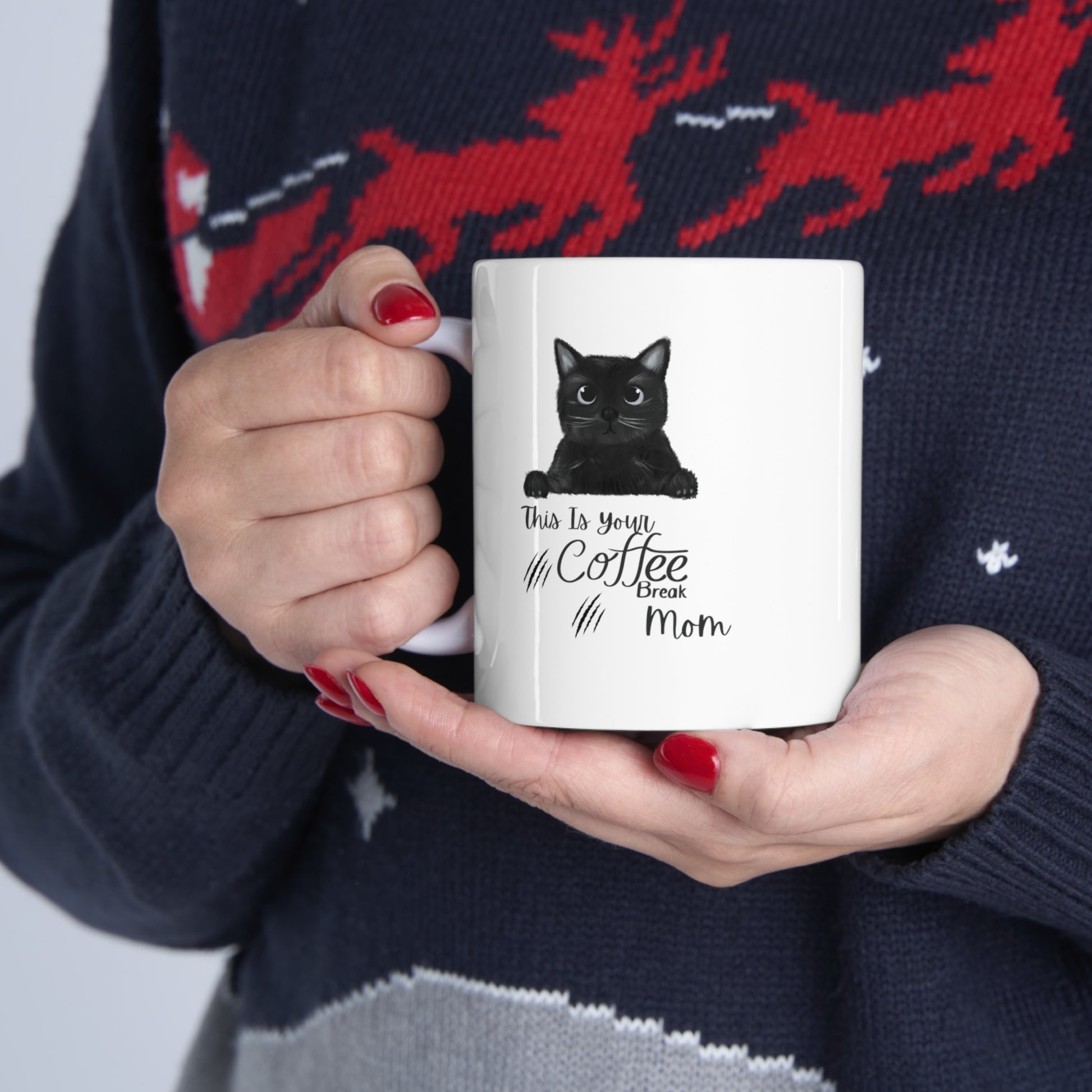 Cat Mom Coffee Mug, Best Gift for Mother's Day