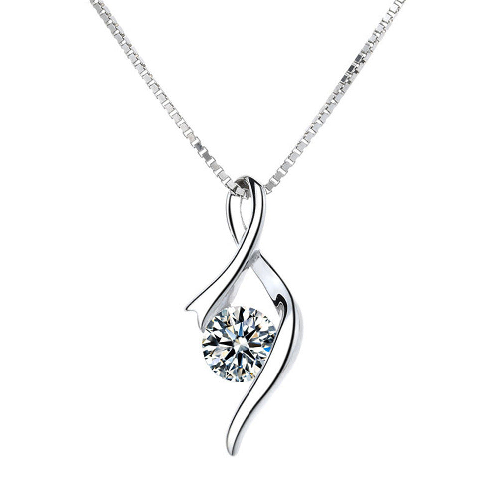 To My Wife - You're My Queen - Cupid's Arrow Diamond Necklace
