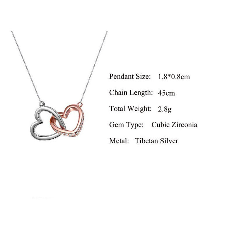 To My Soulmate - You Are My Last Everything - Interlocking Hearts Necklace