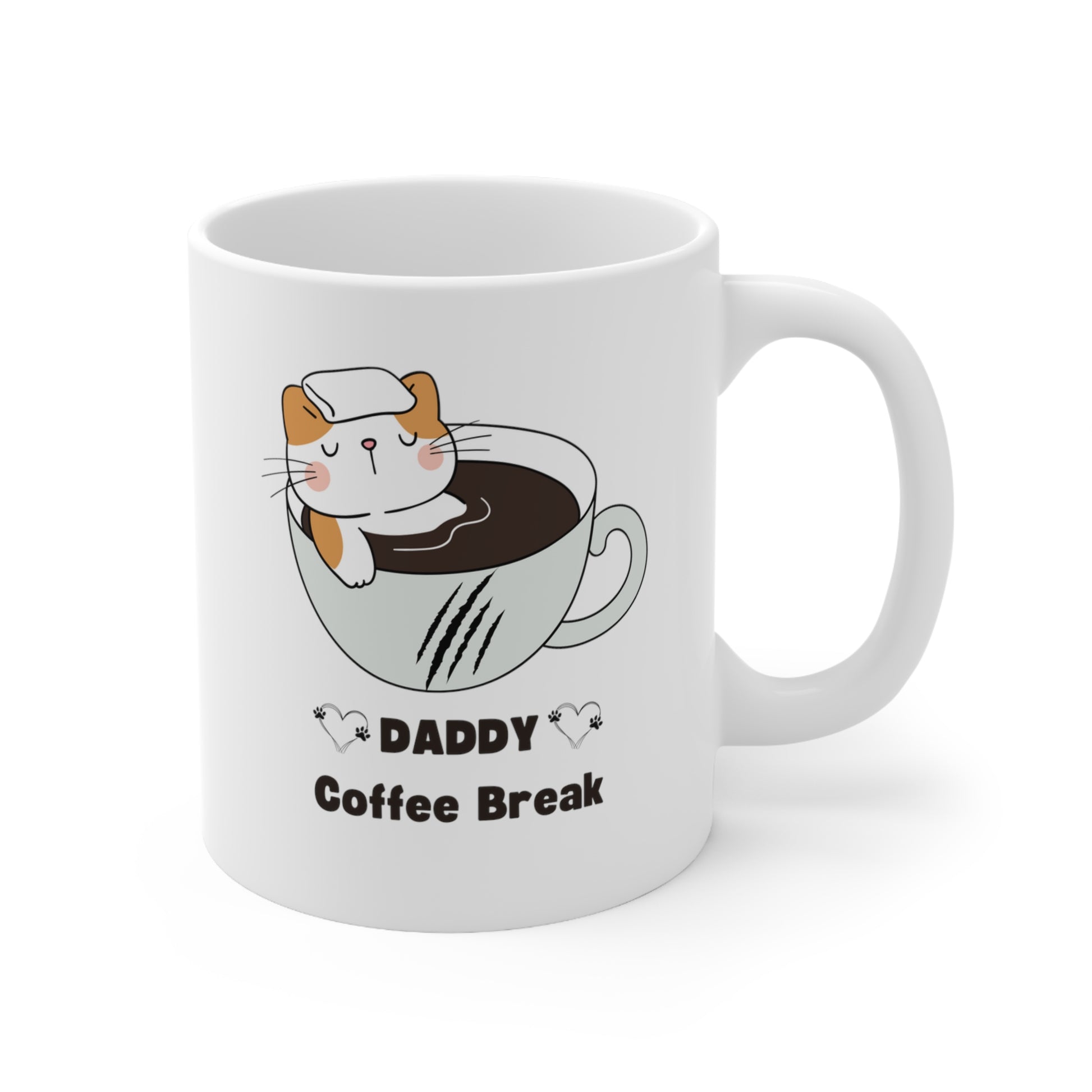 Daddy Coffee Break Ceramic Mug, Best Gift for Dad