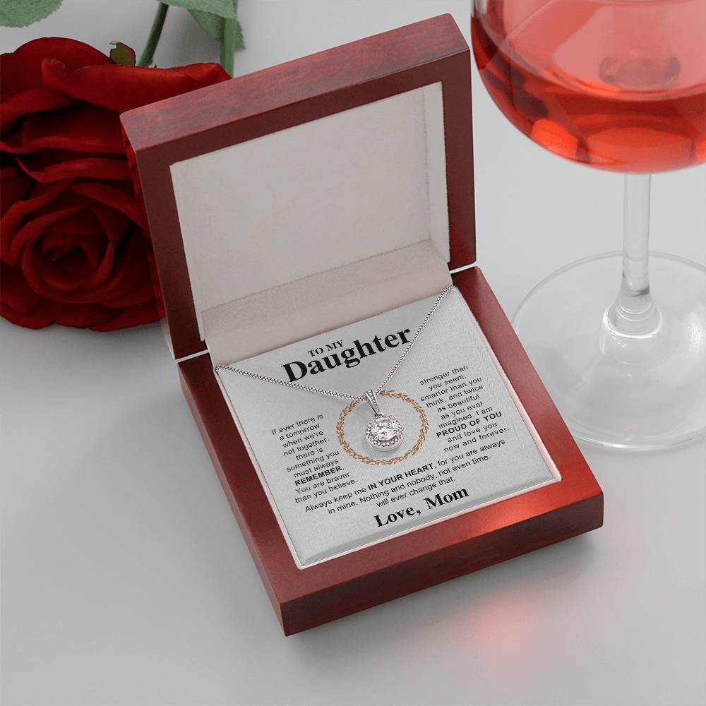 To My Daughter Necklace - Heartfelt Surprise Gift from Mom - Eternal Hope Necklace