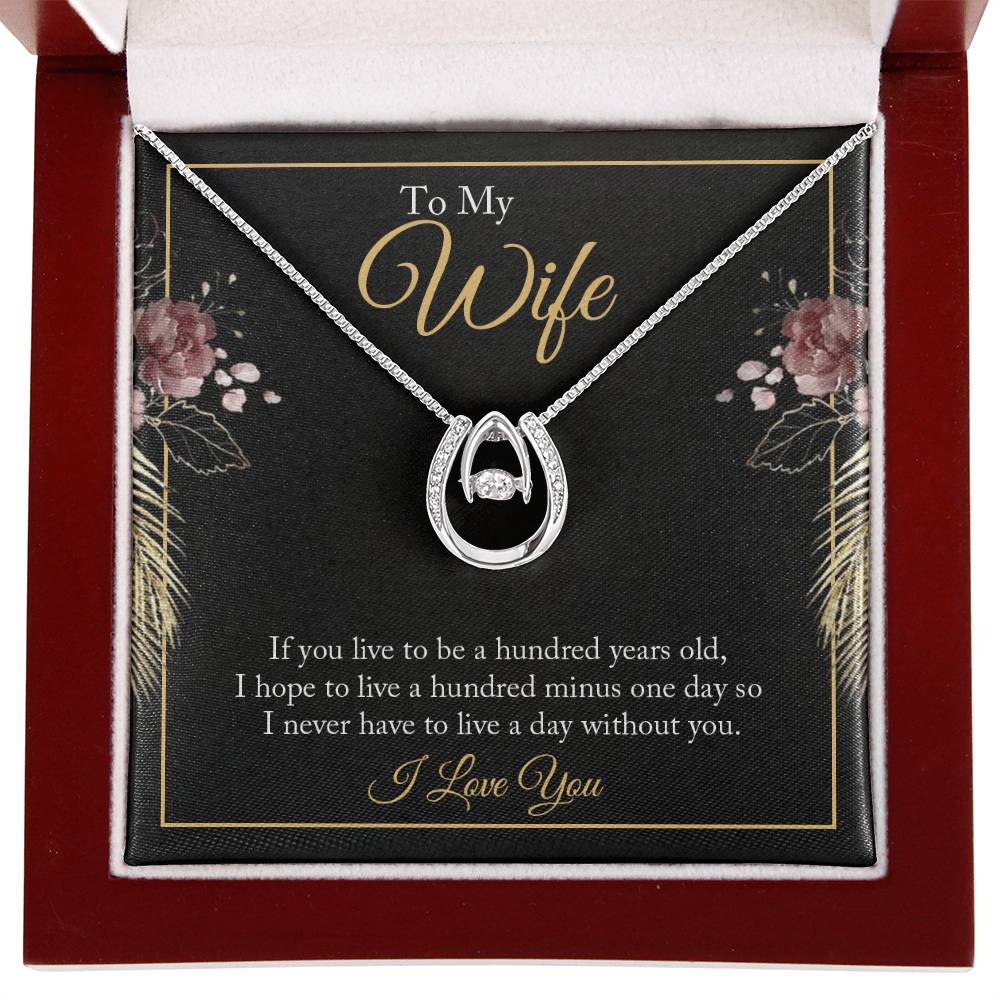 Valentine’s Day Gift for Wife - Emotional Jewelry from Husband for Anniversary Too - Lucky In Love Necklace