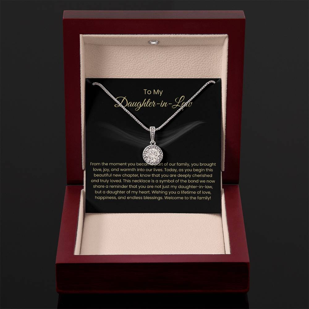 To My Daughter In Law - Eternal Hope Necklace - Gift for Daughter in Law