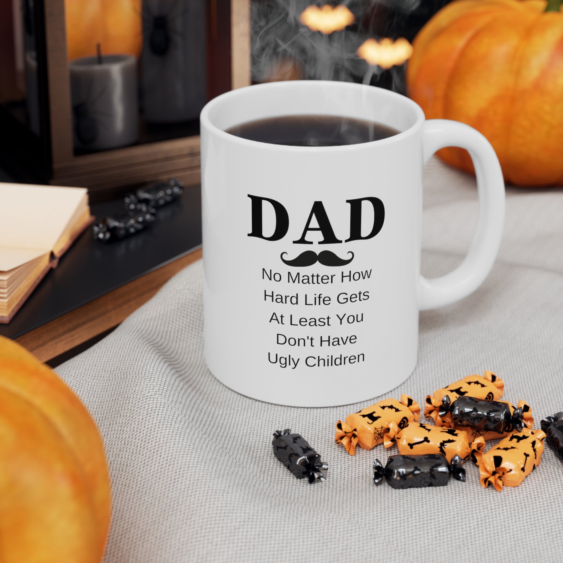 Dad Ugly Children Funny Coffee Mug, Best Father's Day Gifts