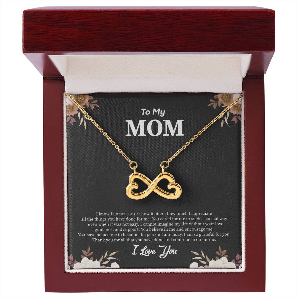 To My Mom - I Am So Grateful For You - Endless Love Necklace - Best Gift for Mom