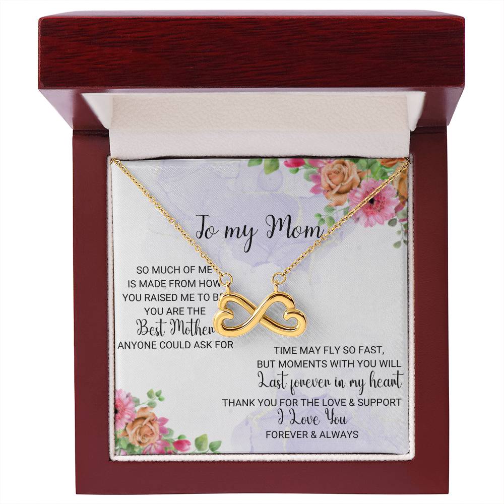 To My Mom - Thank You For The Love & Support - Endless Love Necklace - Gift for Mom