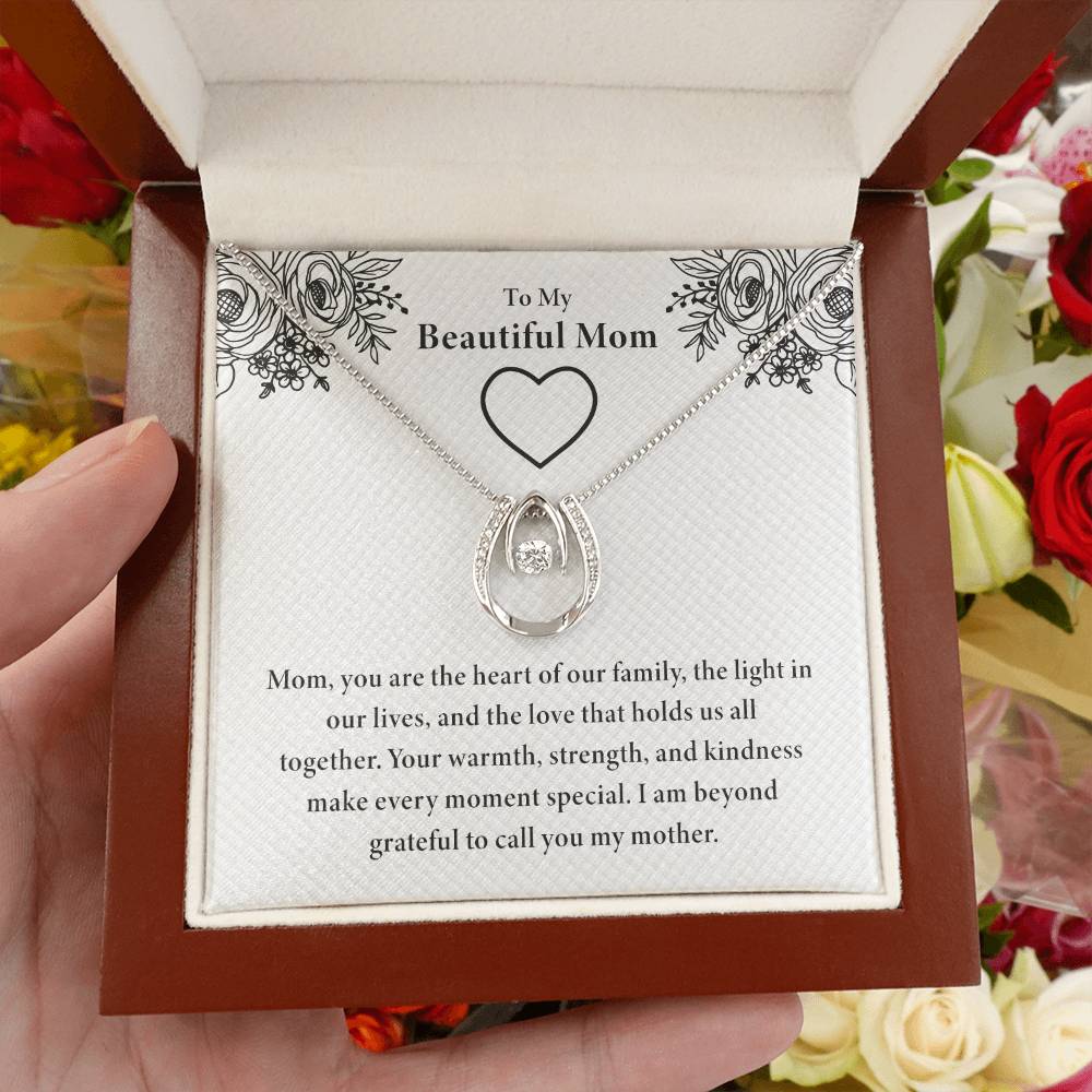 To My Beautiful Mom - You Are The Heart Of Our Family - Lucky In Love PARTNER - Unique Gift For Mom