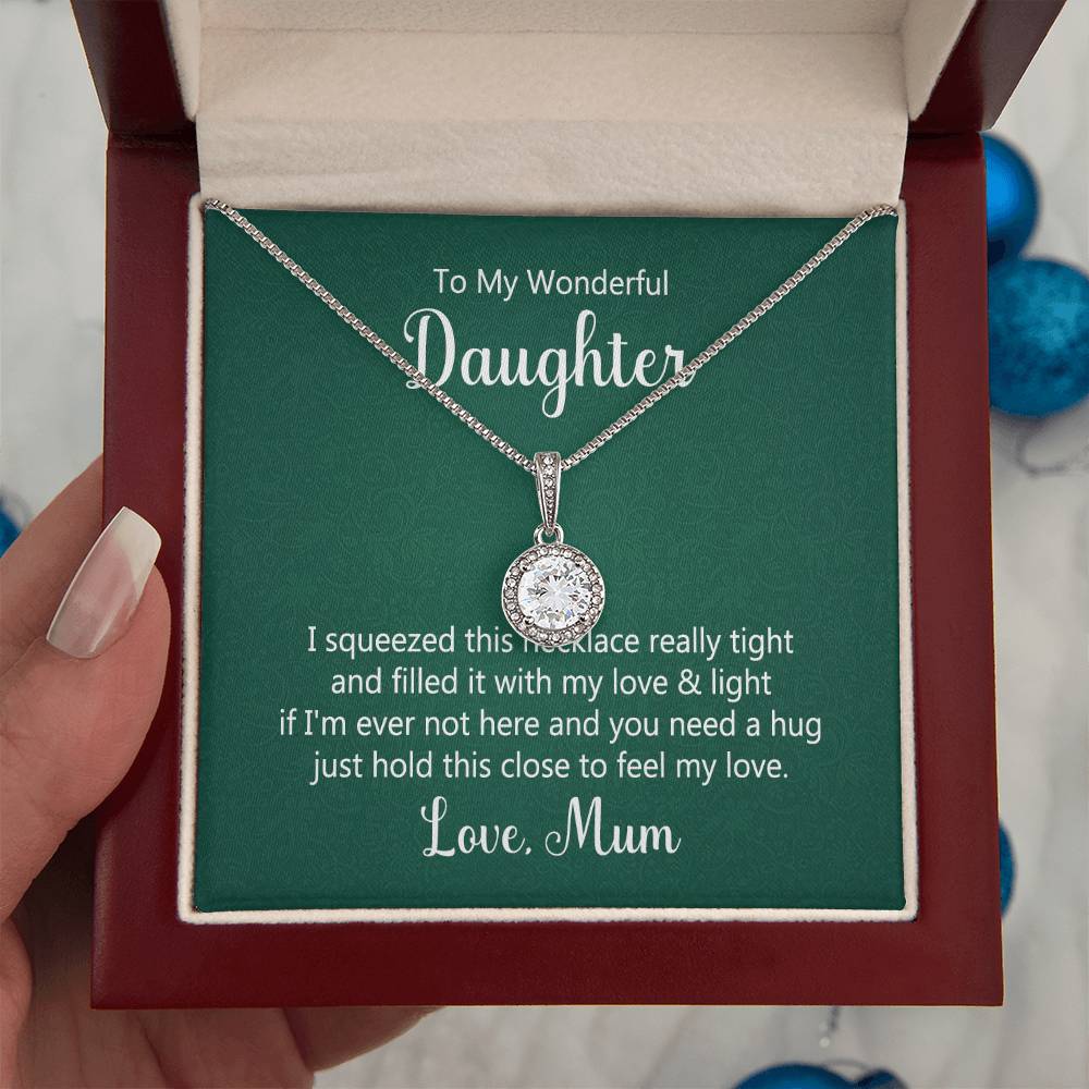 To My Daughter Necklace – Mum to Daughter Present for Graduation – Eternal Hope Necklace
