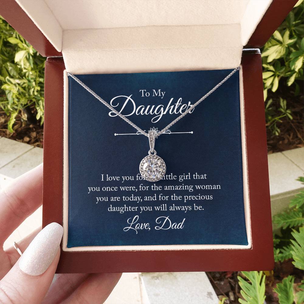 Daughter Gift for Birthday Graduation Achievements from Dad – Eternal Hope Necklace