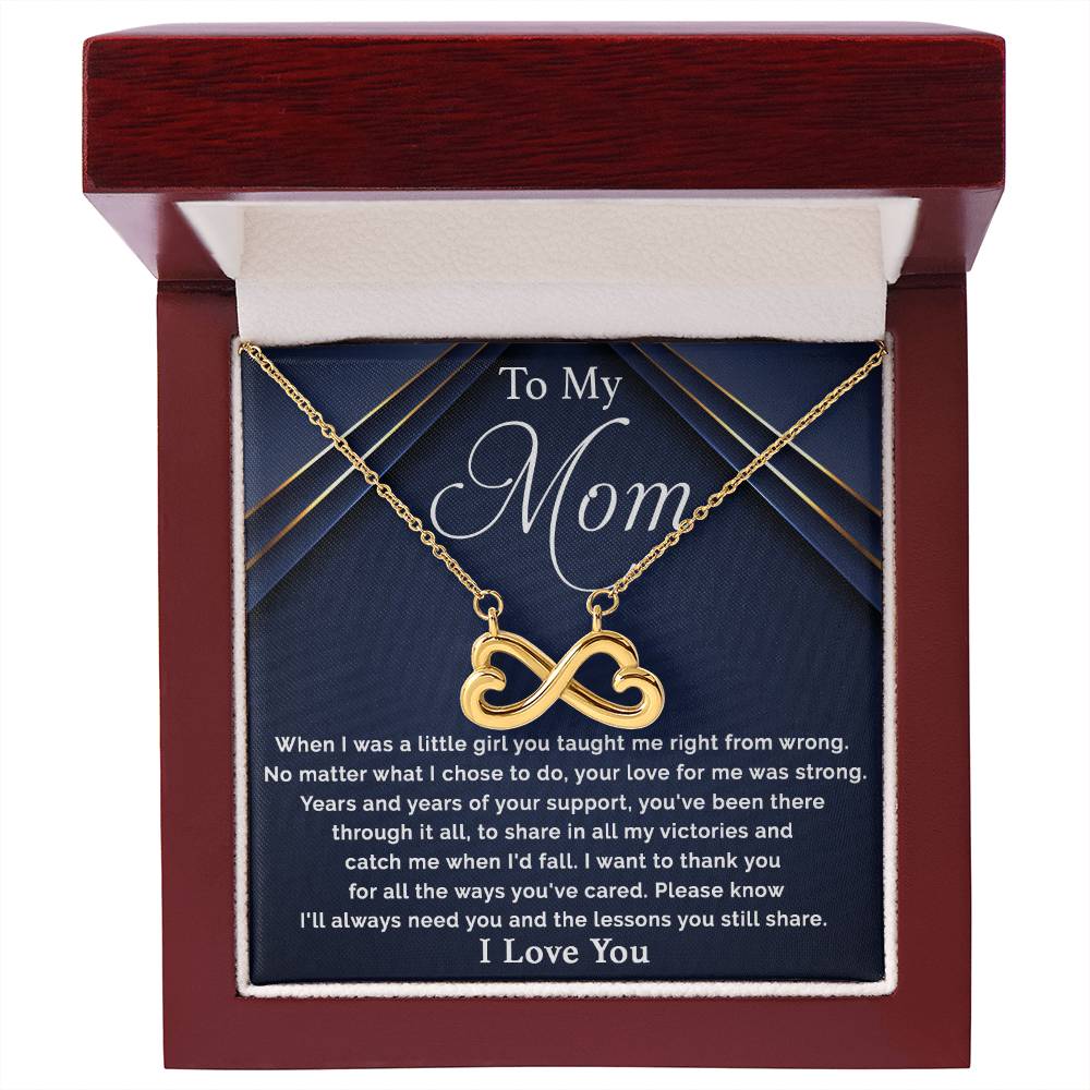 To My Mom - I Will Always Need You - Endless Love Necklace - Special Gift for Mom from Daughter