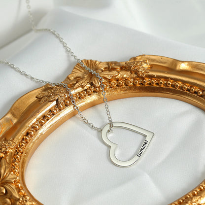 Fashion-Forward Hollow Heart Necklace