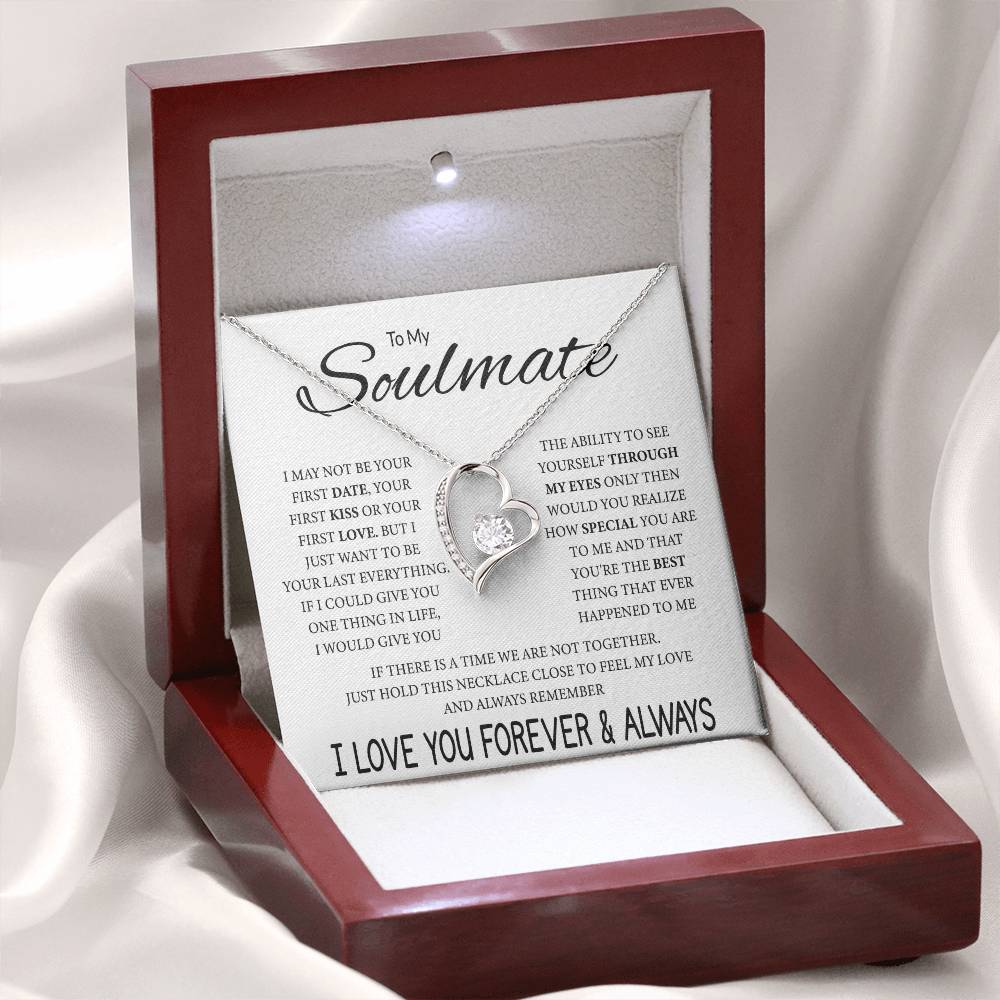 Soulmate Jewelry for Girlfriend - Romantic Necklace for Valentines & Birthdays - Forever Love Necklace