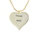 Delicate Heart Lettering Necklace For Her
