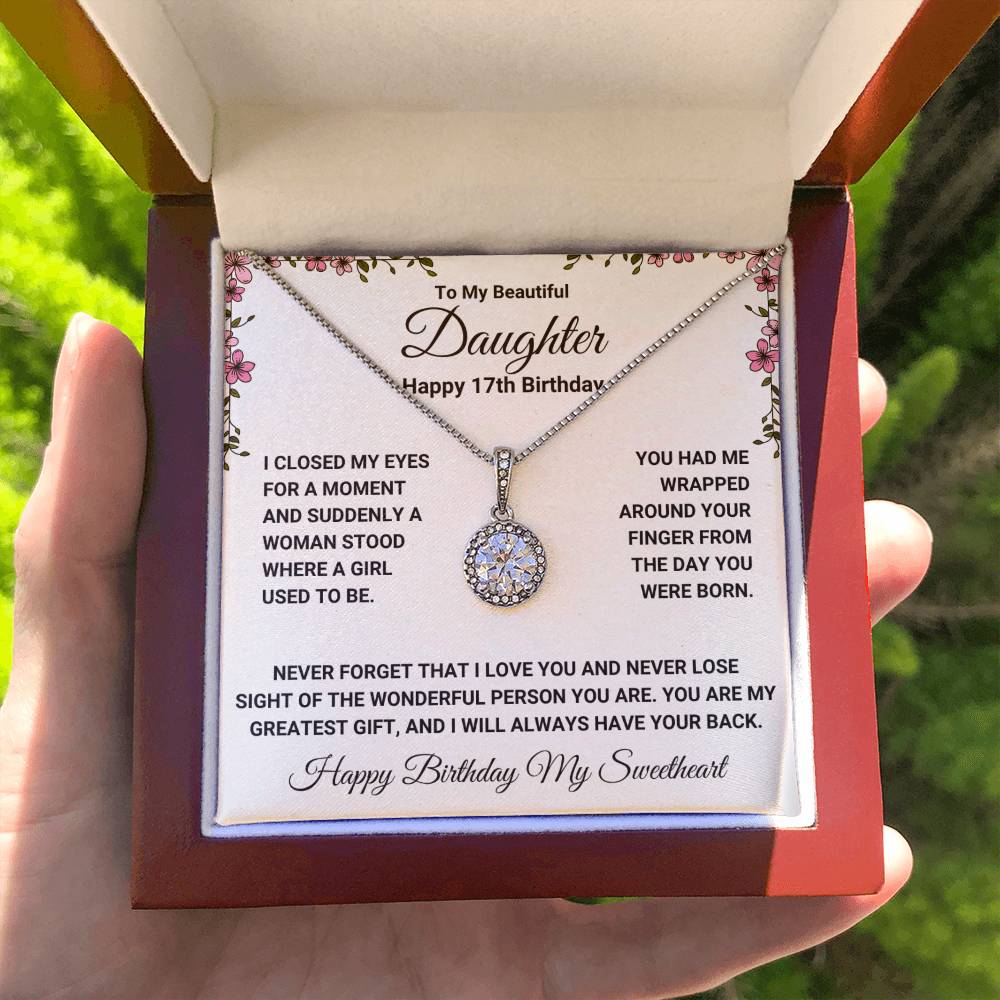 To My Beautiful Daughter 17th Birthday Gift | Eternal Hope Necklace