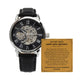 To My Son | Happy 20th Birthday Gift For Him From Mom/Dad | Men's Openwork Watch