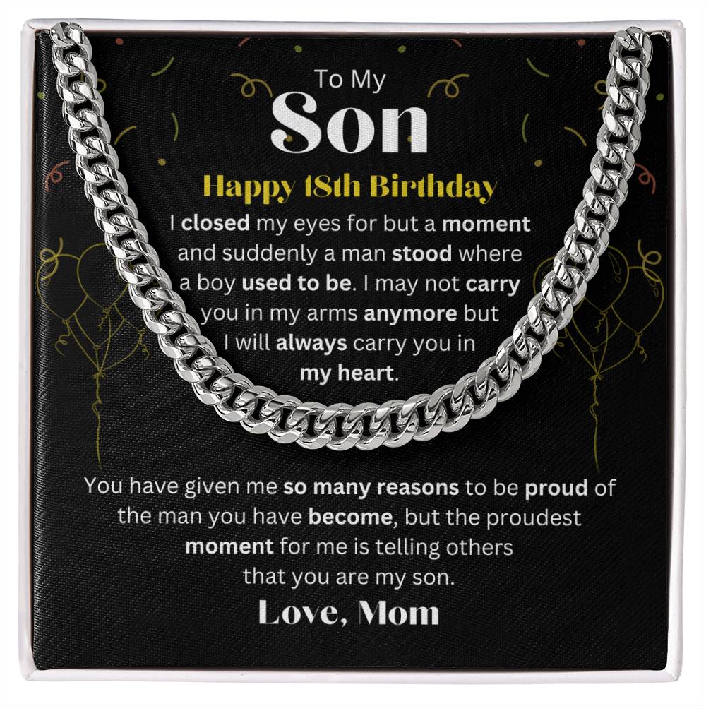 To My Son | 18th Birthday Gift From Mom