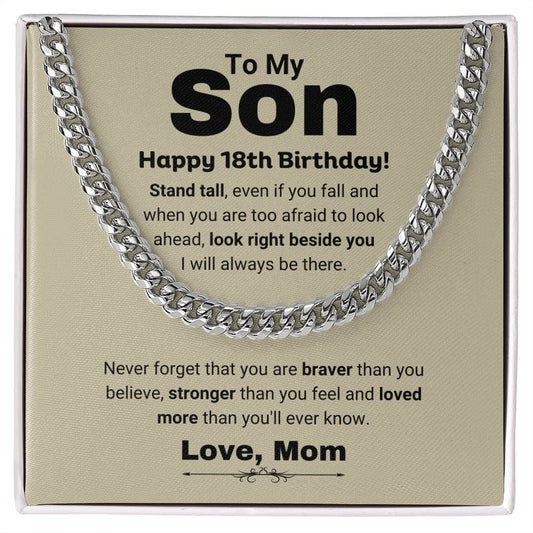 Happy 18th Birthday Gift for Son