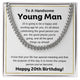 20th Birthday Gift For Young Man | Cuban Link Chain for Him