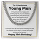19th Birthday Gift For Young Man | Cuban Link Chain for Him