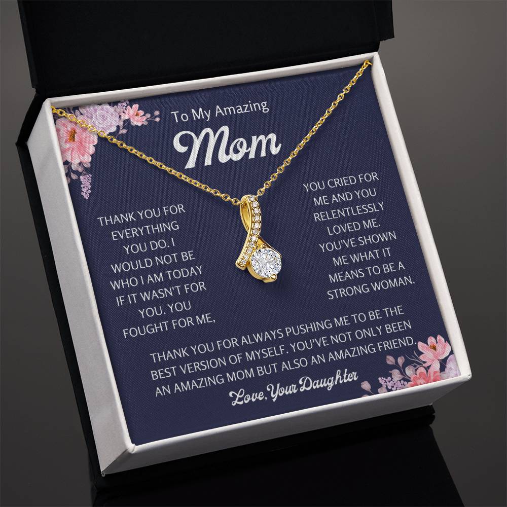 Amazing Gift for Mother from Daughter | Alluring Beauty Necklace for Mother's Day, Birthday & Christmas