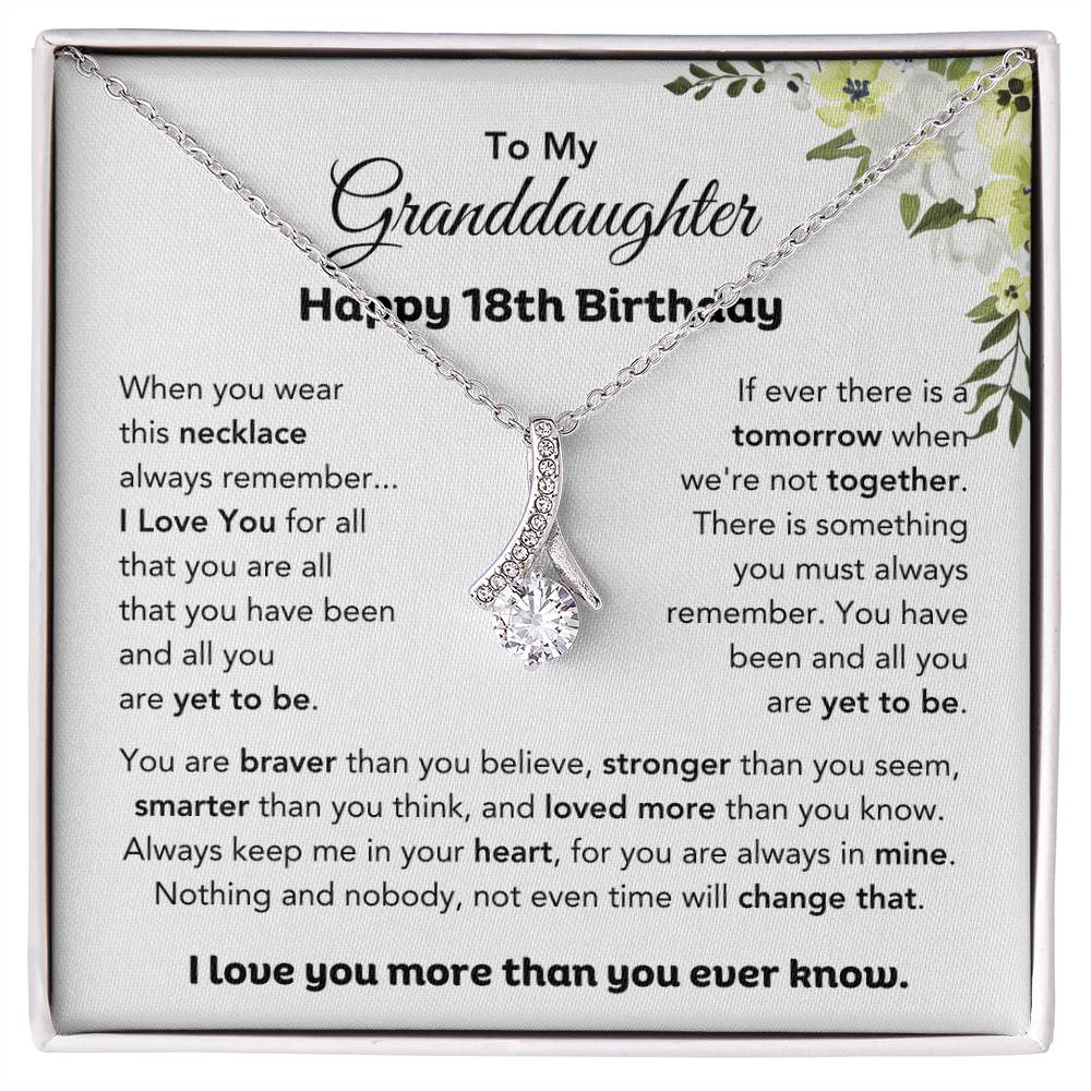 18th Birthday Gift for Granddaughter From Grandparents | Alluring Beauty Necklace