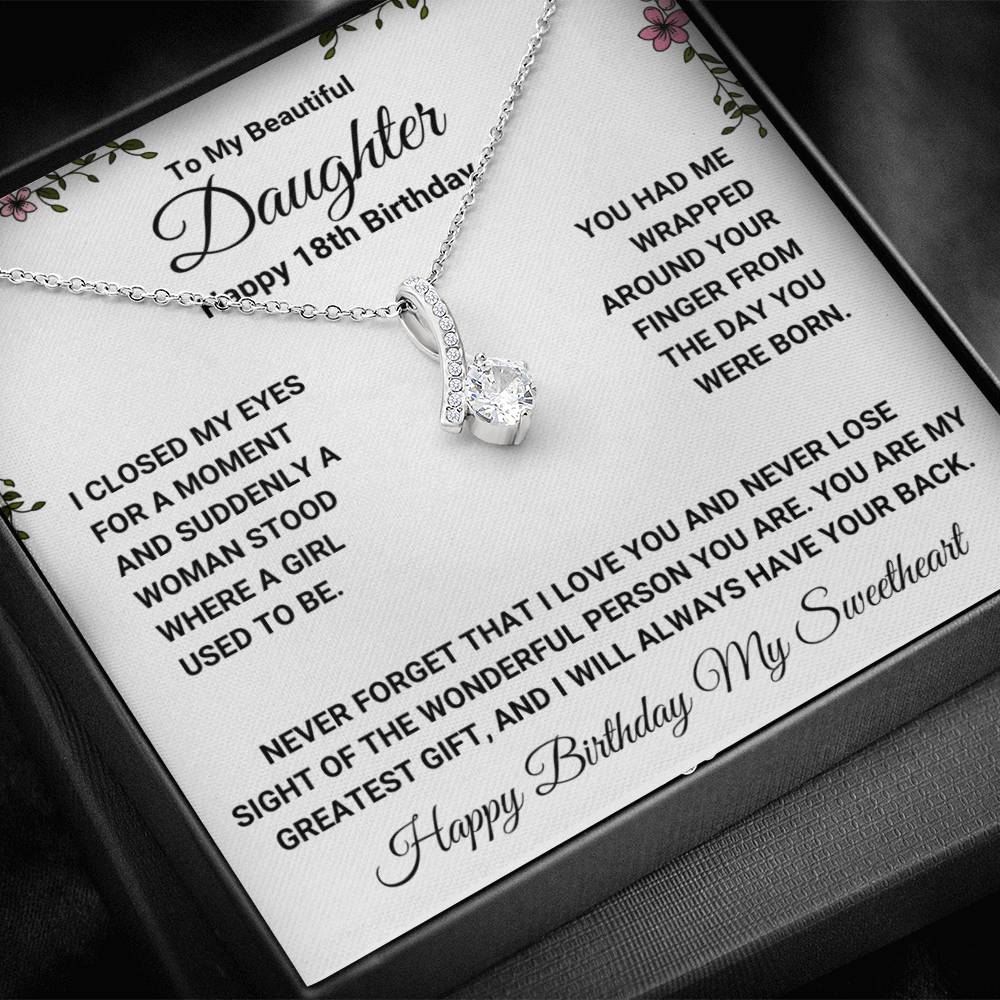 To My Beautiful Daughter 18th Birthday Gift From Parents
