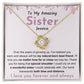 Personalized sister necklace gift