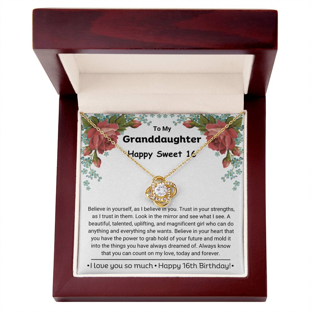 To My Granddaughter | Believe In Yourself | Sweet 16 Gift from Grandparents
