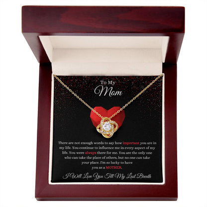 Luxury gift box with LED for mom's necklace