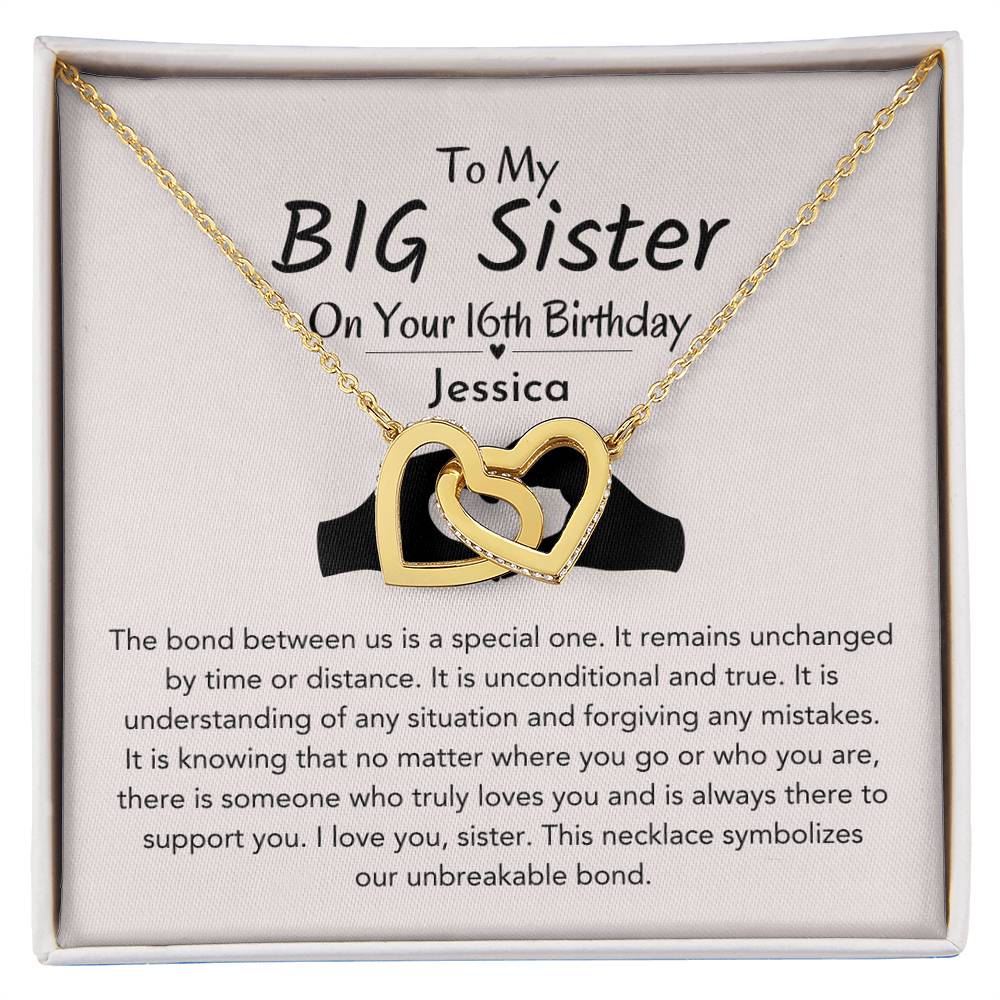 Personalized sweet 16 gift for big sister