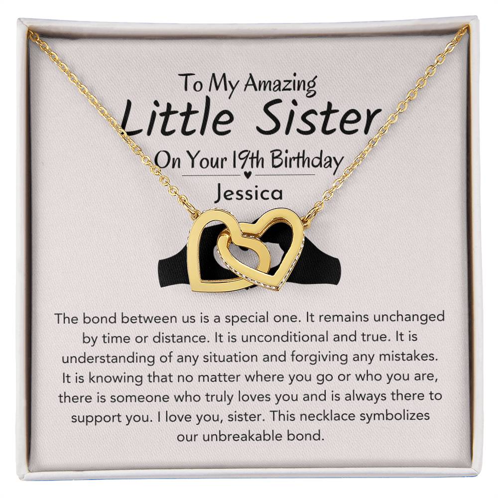 Personalized 19th Birthday Gift For Little Sister