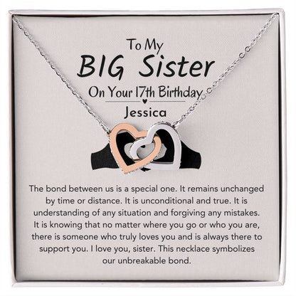 Personalized 17th Birthday Gift For Big Sister