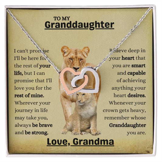 Granddaughter Present from Grandma Necklace