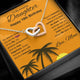 To My Amazing Daughter | Happy 19th Birthday Gift From Mom | Interlocking Hearts Necklace