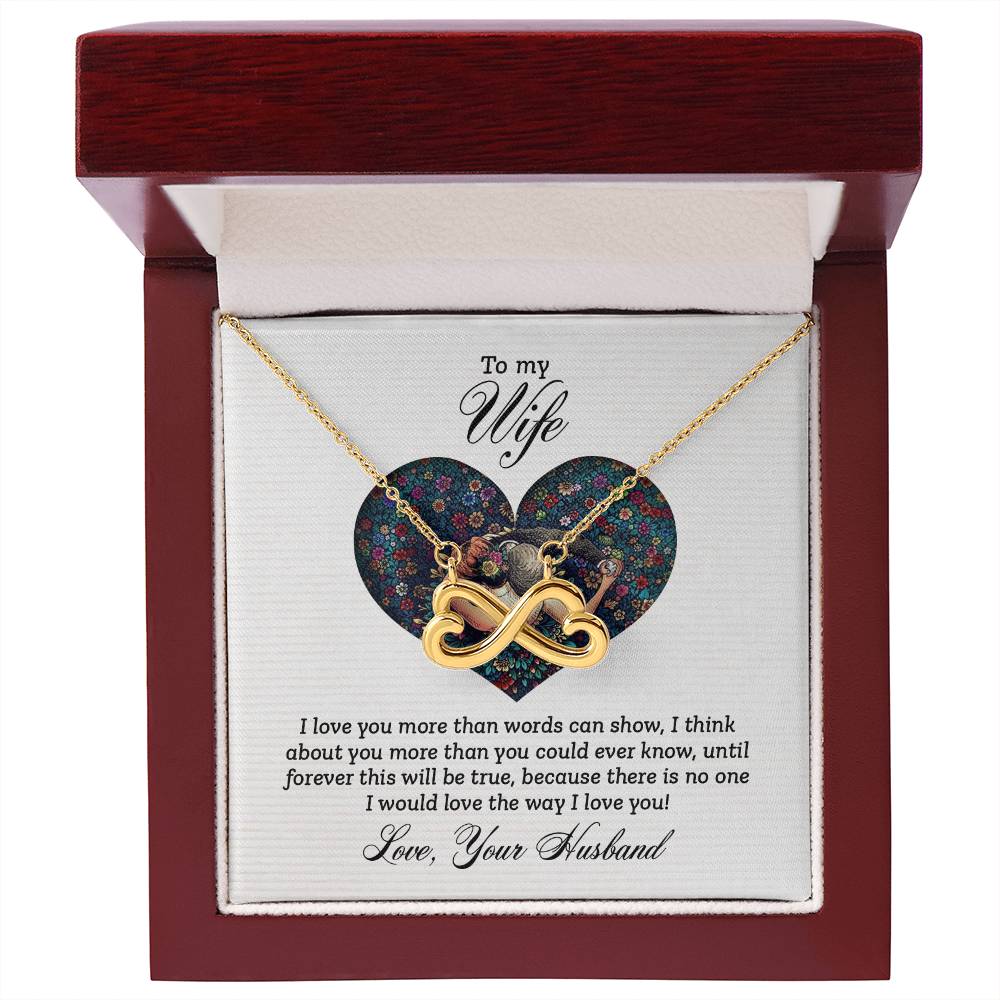 To My Wife Necklace - Romantic Husband to Wife Jewelry for Birthday, Valentine’s Day & Special Celebrations - Endless Love Necklace