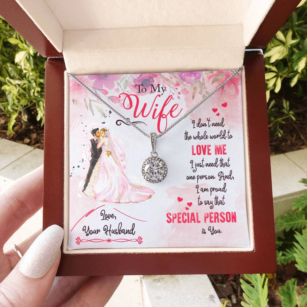 Meaningful Gift for Wife - Heartfelt Jewelry from Husband for Birthday, Anniversary, Valentine’s Day, Christmas - Eternal Hope Necklace