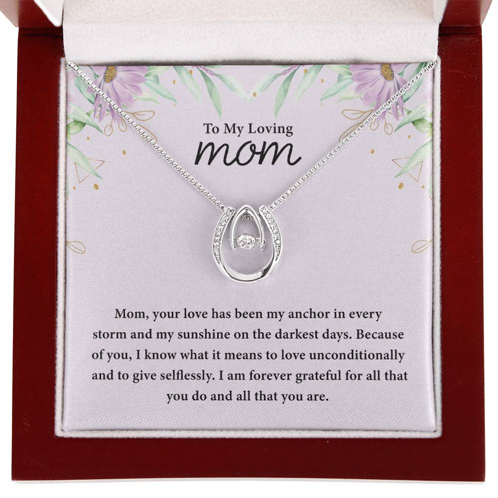 To My Loving Mom - Lucky In Love PARTNER - Best for Birthday, Christmas & Mother's Day