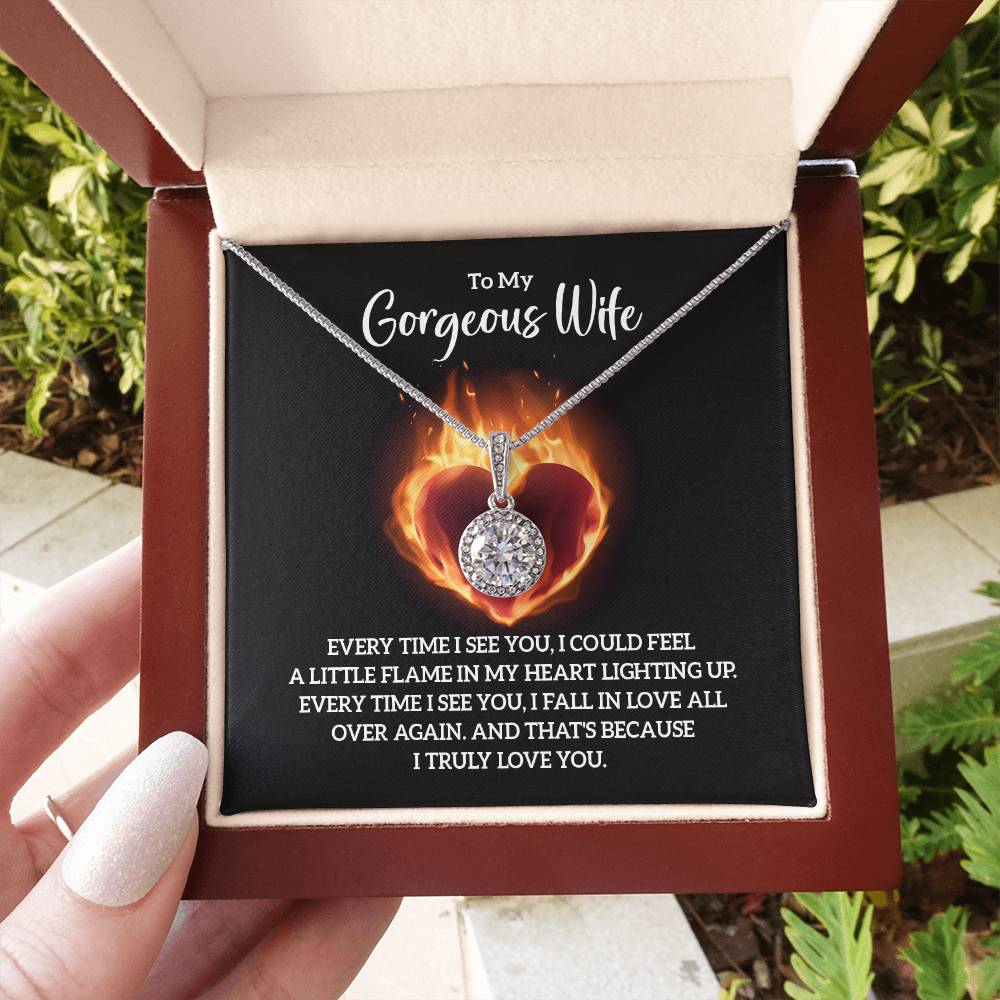 Meaningful Wife Jewelry from Husband - Romantic Gift for Birthday, Christmas, Anniversary & Valentine’s Day - Eternal Hope Necklace