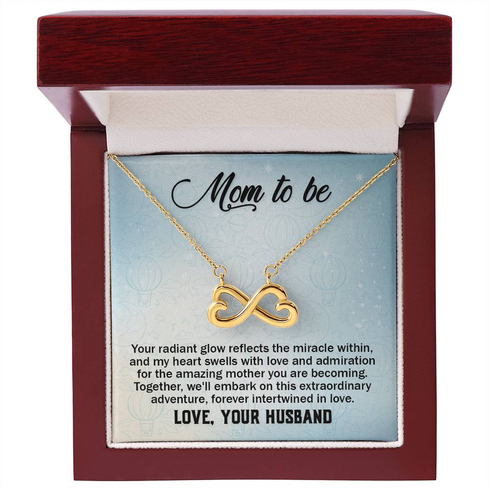 To a wonderful first time Mom - Endless Love Necklace - Best Gift from Husband to New Mom
