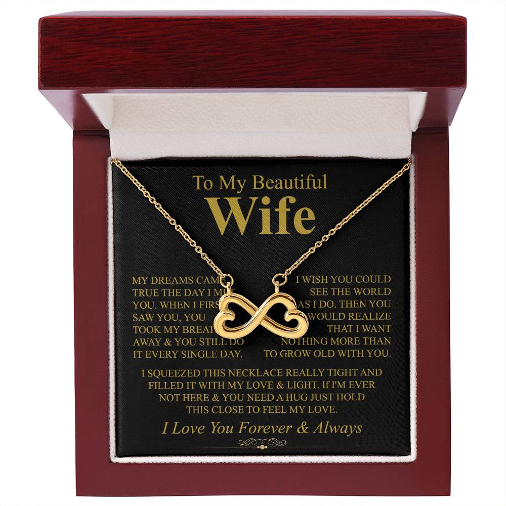 Heartfelt Gift for Wife from Husband - Romantic Jewelry for Special Occasions & Valentine’s Day - Endless Love Necklace