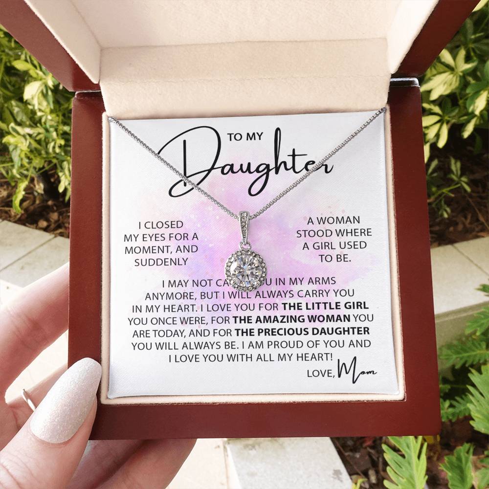 To My Daughter Necklace – Gift for Daughter’s Birthday and Graduation – Eternal Hope Necklace
