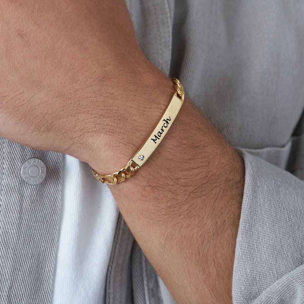 Bar diamond bracelet - Gold