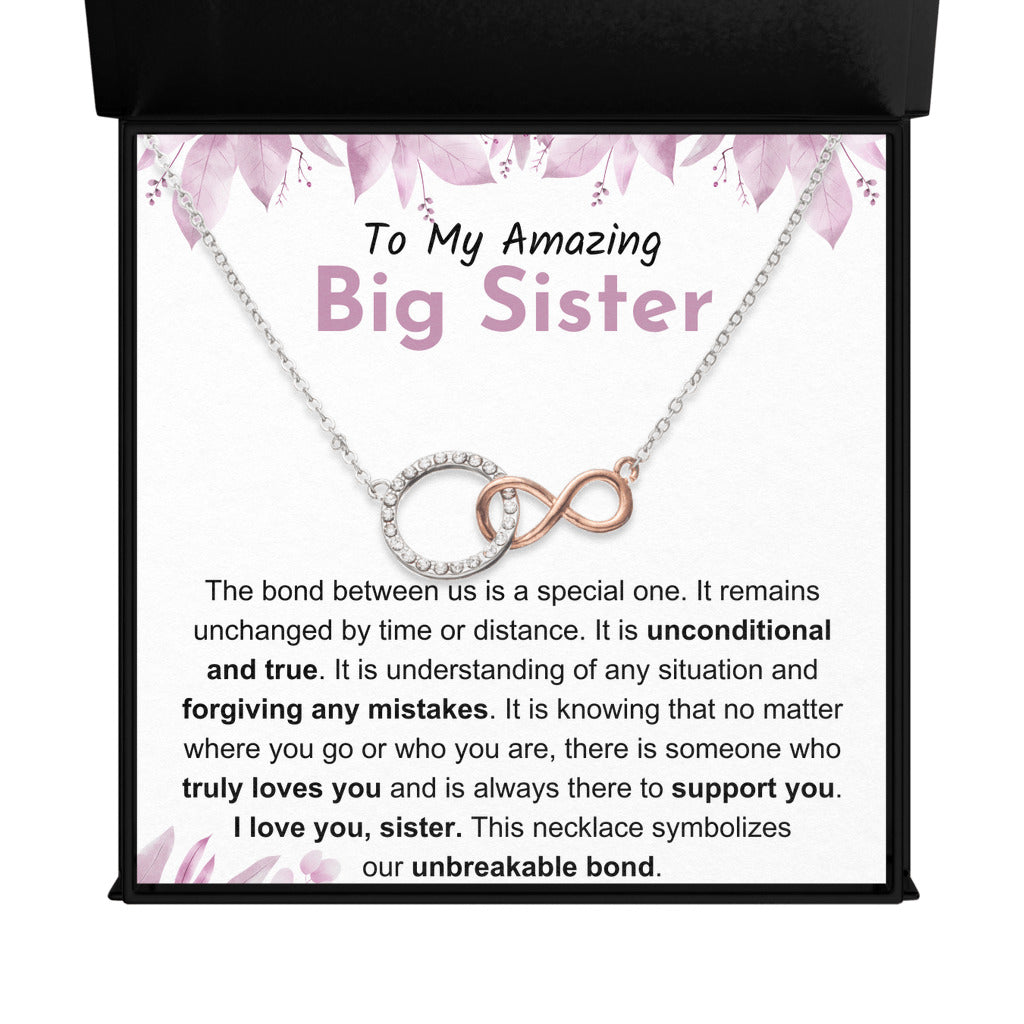 Big Sister Necklace Gift, Heartfelt Present For Birthday, Graduation, Mother's Day