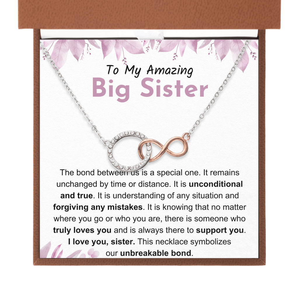 Big Sister Necklace Gift, Heartfelt Present For Birthday, Graduation, Mother's Day